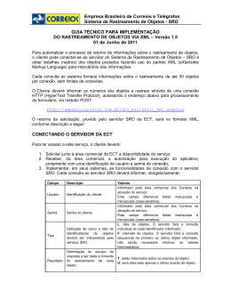 PDF Guia Técnico SRO XML Correios