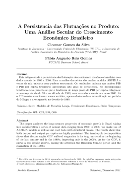 A Persist&ecirc;ncia das Flutua&ccedil;&otilde;es no Produto: Uma An&aacute;lise