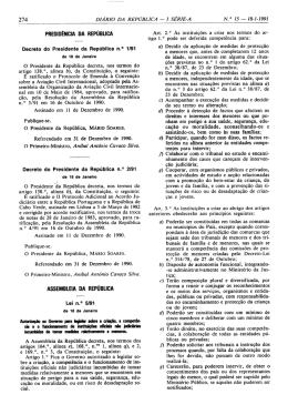 Decreto do Presidente da República n.º 1/91