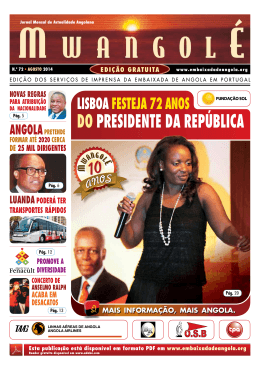 DO PRESIDENTE DA REP&Uacute;BLICA - Embaixada da Rep&uacute;blica de