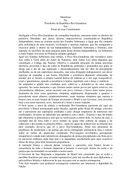 Manifesto Do Presidente da República Rio