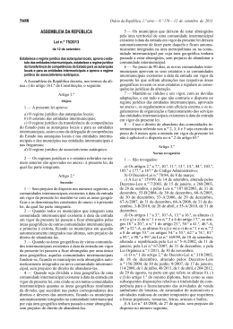 Lei n.&ordm; 75/2013