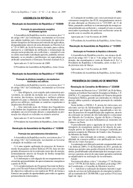 Resolu&ccedil;&atilde;o da Assembleia da Rep&uacute;blica n.&deg; 11/2009 de 2 de Mar&ccedil;o