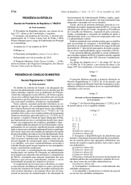 Decreto Regulamentar n.º 6/2014