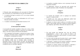 regimento direção