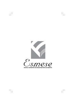 Revista da Esmese 9 final.pmd - Di&aacute;rio da Justi&ccedil;a de Sergipe
