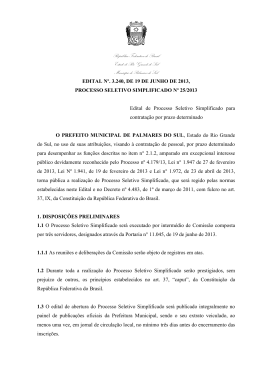 República Federativa do Brasil Estado do Rio Grande do Sul