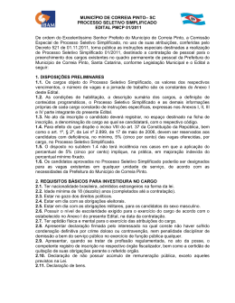 Documenta&ccedil;&atilde;o do Concurso