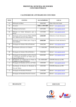 EDITAL PREFEITURA MUNICIPAL DE SURUBIM