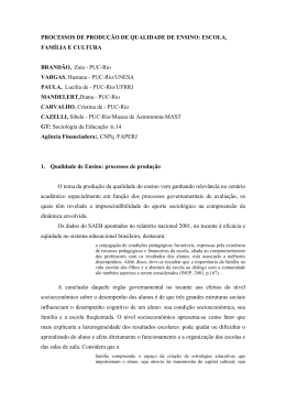 PROCESSOS DE PRODU&Ccedil;&Atilde;O DE QUALIDADE DE ENSINO