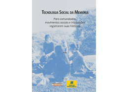 TECNOLOGIA SOCIAL DA MEM&Oacute;RIA