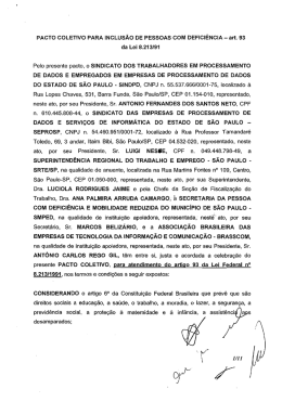 Pacto Coletivo para Inclusão de Pessoas com Deficiência