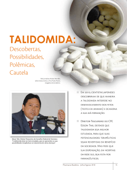 TALIDOMIDA: - Conselho Federal de Farmácia