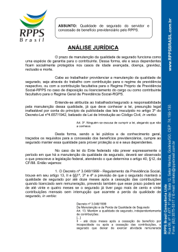 manutencao qualidade segurado
