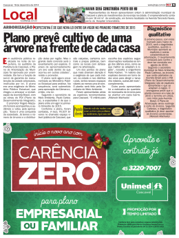 Plano prev&ecirc; cultivo de uma &aacute;rvore na frente de cada casa