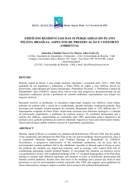 edif&iacute;cios residenciais das superquadras do plano piloto