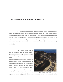 2 &ndash; o plano piloto da baixada de jacarepagu&aacute;