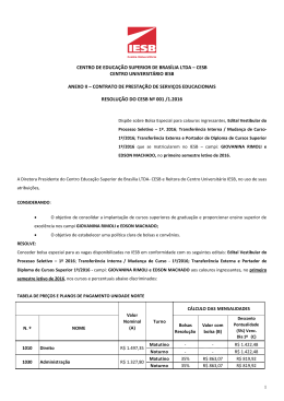 Resolu&ccedil;&atilde;o Plano Piloto