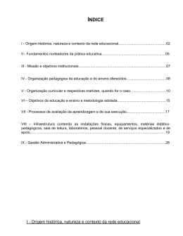 Proposta Pedag&oacute;gica