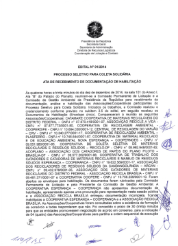 ata de recebimento de documenta&ccedil;&atilde;o de habilita&ccedil;&atilde;o