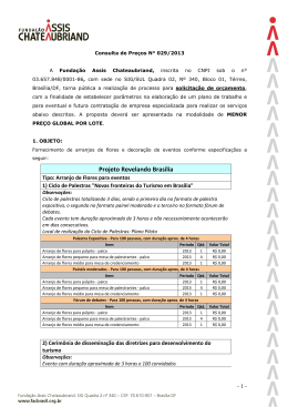 Projeto Revelando Brasília - Fundação Assis Chateaubriand