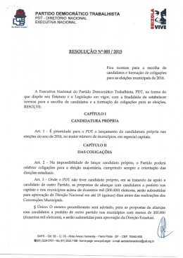 PARTIDO DEMOCRÁTICO TRABALHISTA