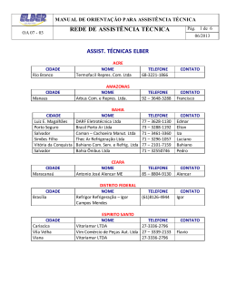 REDE DE ASSISTÊNCIA TÉCNICA ASSIST. TÉCNICAS