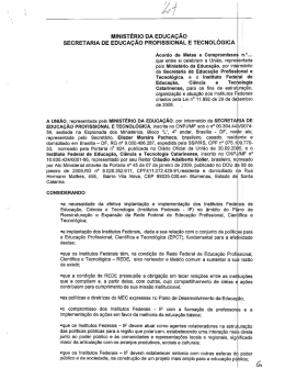 Acordo de Metas e Compromissos