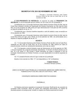 Pacto de São José da Costa Rica - Grupo Brasileiro da Associação