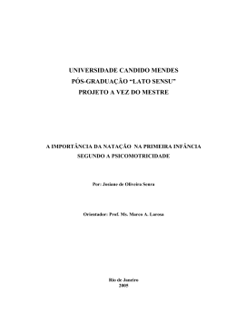 universidade candido mendes pós-graduação “lato sensu” projeto a