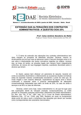 extens&atilde;o das altera&ccedil;&otilde;es dos contratos administrativos