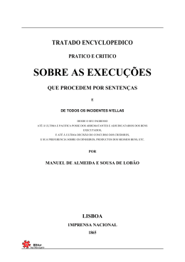 tratado encyclopedico pratico e critico sobre as execuções