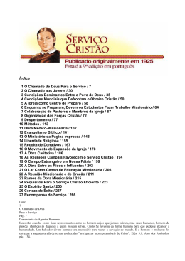 Servico Cristao - Truth For the End of Time