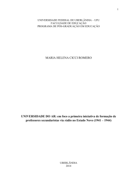 Disserta&ccedil;&atilde;o - BDTD/UFU - Universidade Federal de Uberl&acirc;ndia
