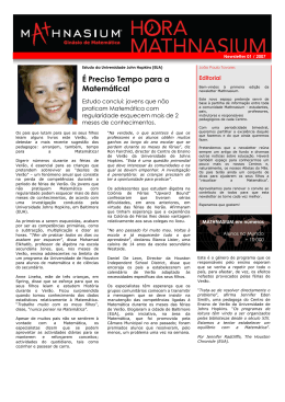 &Eacute; Preciso Tempo para a Matem&aacute;tica!