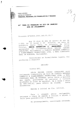 Senten&ccedil;a - Acad&ecirc;mico de Direito da FGV