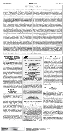LIBRA TERMINAL VALONGO S.A. Bradseg Promotora de Vendas