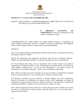 Decreto n&ordm; 2 - Prefeitura Municipal de Teres&oacute;polis