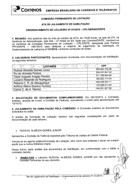 C&ordm;ffeIOS EMPRESA BRASILEIRA DE CORREIOS E TELEGRAFOS