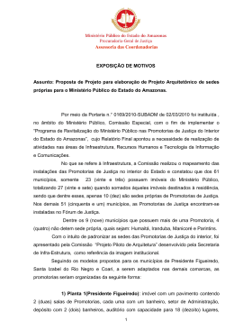 Exposição de motivos - Ministério Público do Estado do Amazonas
