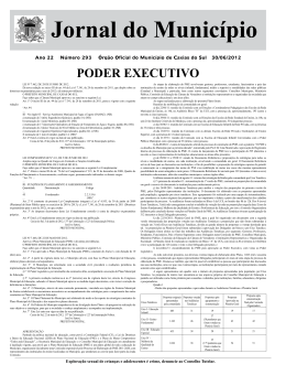 Jornal do Munic&iacute;pio nr. 293