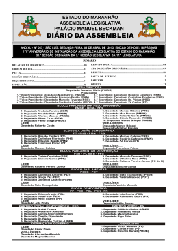 Di&aacute;rio n&ordm; 047 08/04/2013 - Assembleia Legislativa do Estado do