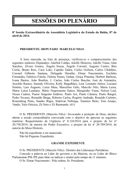 SESS&Otilde;ES DO PLEN&Aacute;RIO