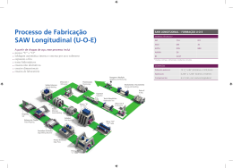 Processo de Fabrica&ccedil;&atilde;o SAW Longitudinal (U-O-E)