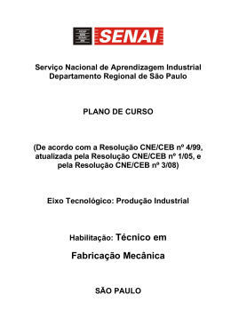 Fabrica&ccedil;&atilde;o Mec&acirc;nica