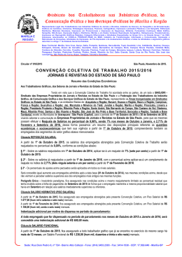 Clique para fazer o do Reajuste Salarial Jornais e