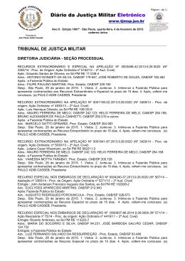 Di&aacute;rio da Justi&ccedil;a Militar Eletr&ocirc;nico