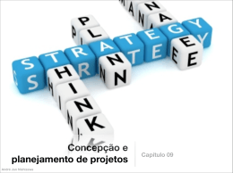 Concep&ccedil;&atilde;o e planejamento de projetos