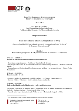 Programa PGDUC – 2012-2013