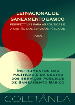 Lei Nacional de Saneamento B&aacute;sico